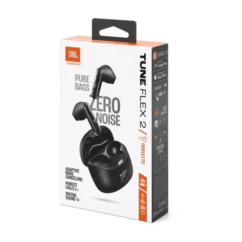 JBL Tune Flex 2 TWS Bluetooth vezeték nélküli fülhallgató (fekete)