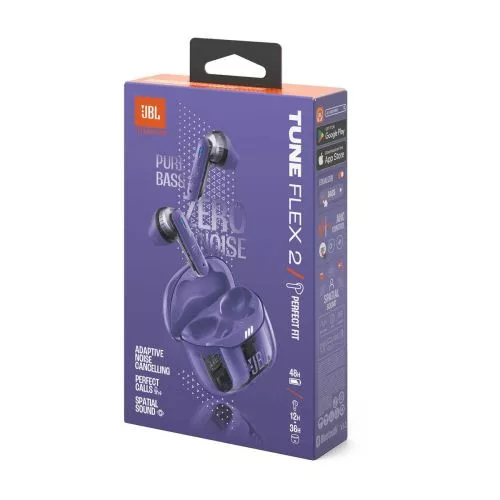 JBL Tune Flex 2 Ghost fülhallgató (lila)