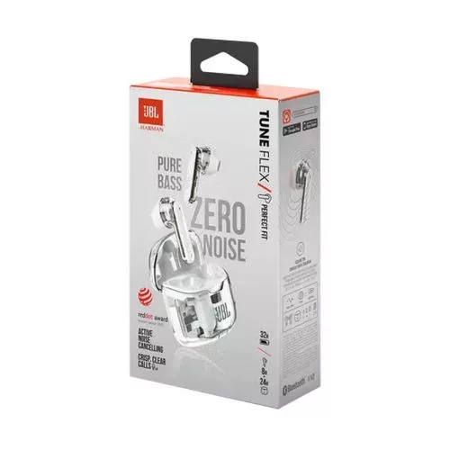 JBL Tune Flex Ghost Edition TWS Bluetooth vezeték nélküli In-Ear fülhallgató Ghost (fehér)