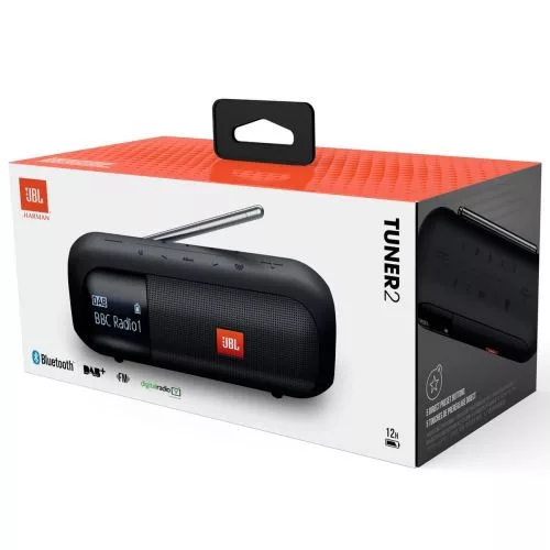 JBL Tuner 2 hordozható Bluetooth hangszóró (fekete)