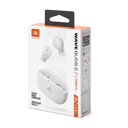 JBL Wave Buds 2 TWS Bluetooth vezeték nélküli fülhallgató (fehér)