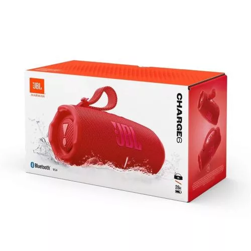 JBL Charge 6 Bluetooth vezeték nélküli hangszóró (piros)