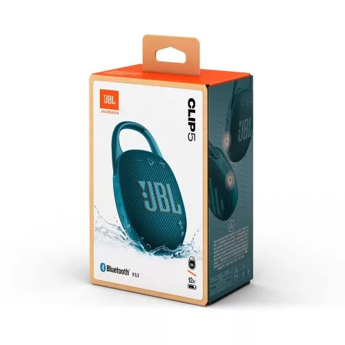 JBL CLIP 5 Bluetooth vezeték nélküli hangszóró (kék)