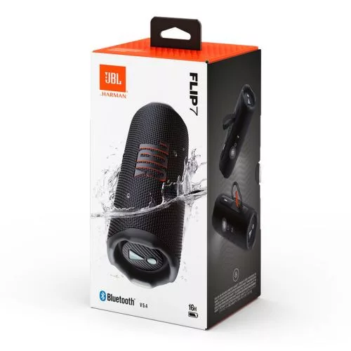 JBL Flip 7 Bluetooth vezeték nélküli hangszóró (fekete)