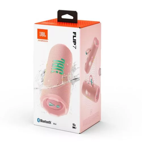 JBL Flip 7 Bluetooth vezeték nélküli hangszóró (rózsaszín)