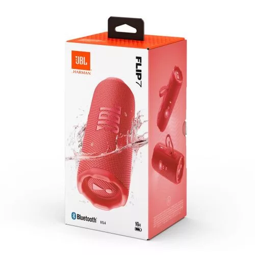 JBL Flip 7 Bluetooth vezeték nélküli hangszóró (piros)