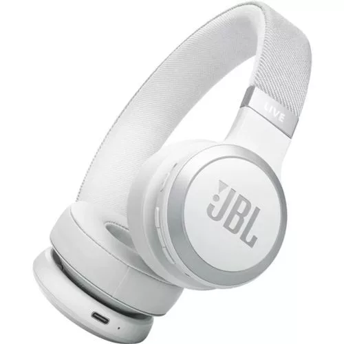 JBL Live 670NC Bluetooth vezeték nélküli on-ear fejhallgató (fehér)