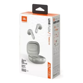   JBL Live Flex TWS Bluetooth vezeték nélküli fülhallgató (ezüst)