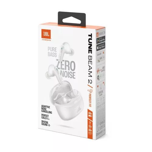JBL Tune Beam 2 fülhallgató (fehér)