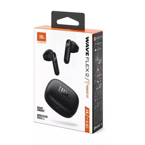 JBL Wave Flex 2 TWS Bluetooth vezeték nélküli fülhallgató (fekete)