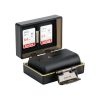 JJC Multifunkciós univerzális akkumulátor és memóriakártya tok -1db akkumulátor, 2db SD-kártya
