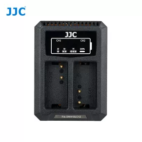   JJC Panasonic DMW-BLC12, Sigma BP-51, Leica BP-DC12 Dupla USB akkumulátortöltő
