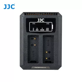   JJC Panasonic DMW-BLG10/DMW-BLE9, Leica BP-DC15 Dupla USB akkumulátortöltő
