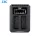 JJC Panasonic DMW-BLG10/DMW-BLE9, Leica BP-DC15 Dupla USB akkumulátortöltő