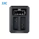 JJC Panasonic DMW-BLG10/DMW-BLE9, Leica BP-DC15 Dupla USB akkumulátortöltő