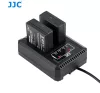 JJC Panasonic DMW-BLG10/DMW-BLE9, Leica BP-DC15 Dupla USB akkumulátortöltő
