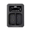 JJC Olympus OM System BLX-1 Dupla USB akkumulátortöltő (Olympus OM System BCX-1)