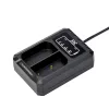 JJC Olympus OM System BLX-1 Dupla USB akkumulátortöltő (Olympus OM System BCX-1)