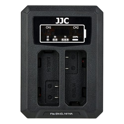 JJC Nikon DCH-ENEL14A Nikon EN-EL14 USB Dual Akkumulátortöltő