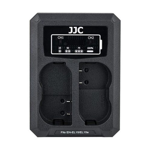 JJC Nikon DCH-ENEL15 Nikon EN-EL15 USB Dual Akkumulátortöltő