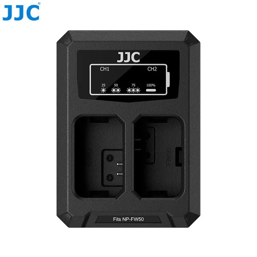 JJC Sony NP-FW50 TC USB Dupla-Töltő - Utazó-töltő