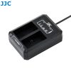 JJC Canon LP-E6 USB Dupla-Töltő - Utazó-töltő