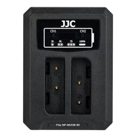   JJC Fujifilm NP-95, Ricoh DB-90 Dupla USB akkumulátortöltő (DCH-NP95)