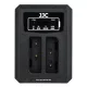 JJC Fujifilm NP-95, Ricoh DB-90 Dupla USB akkumulátortöltő (DCH-NP95)