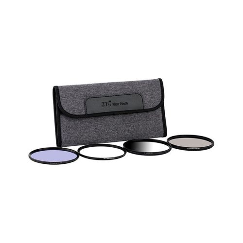 JJC FP-K4L Szürke Szűrőtasak 4 Szűrőhöz 82 mm-ig