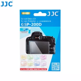  JJC edzett üveg kijelzővédő - Canon EOS 200D, 200D II, 250D, EOS RP
