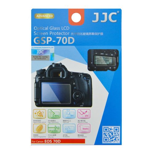 JJC Canon 70D Kijelzővédő (edzett üveg)