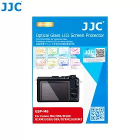   JJC edzett üveg kijelzővédő Canon M50-II M6-II M6 M50 M100 G9X-II G9X G7X-II G7X G5X-II G5X G1X-III, Sony a6700
