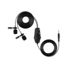 JJC KM-01D kétfejes csiptetős (lavalier) mikrofon