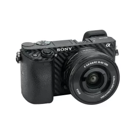   Sony A6400 A6300 A6100 +16-50mm 3M Karcálló Védő-réteg Skin (Carbon Fiber Film)