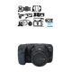 JJC Blackmagic Design Pocket Cinema Camera 4K/6K karcolásgátló védőfólia (Szénszálas fekete) (KS-BMPCCCF)