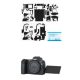 JJC Canon EOS R karcolásgátló védőfólia (Mátrix szénszálas fekete) (KS-RMK)