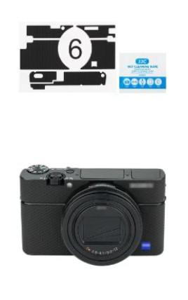 JJC Sony RX100 VI karcolásgátló védőfólia (Méhsejtrácsos, fekete) (KS-RX100VIMK)