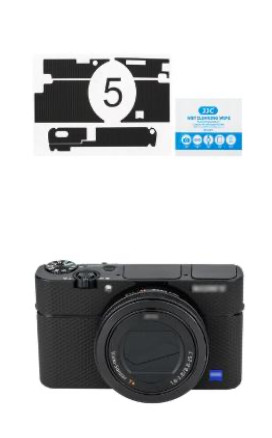 JJC Sony RX100 V, VA, III karcolásgátló védőfólia (Méhsejtrácsos, fekete) (KS-RX100VMK)