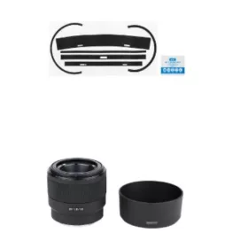   JJC Sony FE 55m f/1.8 karcolásgátló védőfólia (Mátrix szénszálas fekete) (KS-SEL50F18FMK)