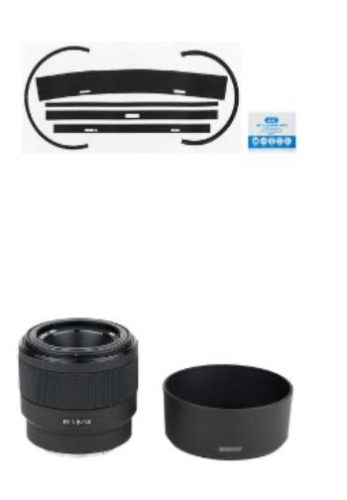 JJC Sony FE 55m f/1.8 karcolásgátló védőfólia (Mátrix szénszálas fekete) (KS-SEL50F18FMK)