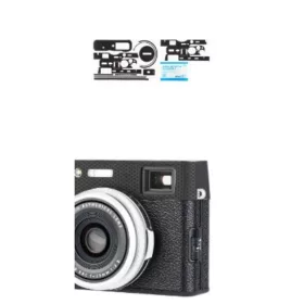   JJC KS-X100VMK karcolásgátló védő fólia Fujifilm X100V-hez - Mátrix szénszálas fekete
