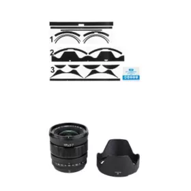   JJC KS-XF16F14MK karcolásgátló védő fólia Fujifilm XF 16mm f/1.4 R WR objektívhez - Mátrix szénszálas fekete