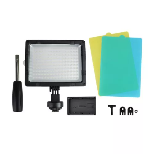 JJC LED-160 makro LED lámpa 5500-6000K