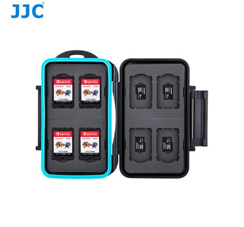 JJC MC-NSMSD16 Nintendo Switch játékkártya és Micro SD Memóriakártya Tartó Tok