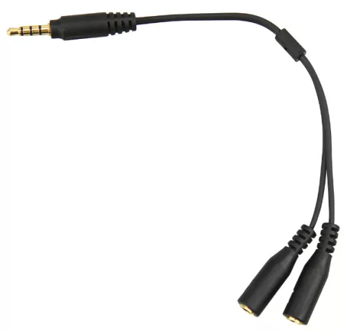 JJC TRRS jack adapter 3.5mm jack - Mikrofon jack, Monitor jack (SPY1)