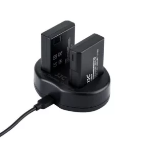   JJC Canon UCH-LPE6 USB kettős akkumulátortöltő (Canon LPE6 akkumulátorhoz)