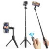Jmary K20 Bluetooth 4.0 Szelfibot Tripod Állvánnyal és Távirányítóval Fekete
