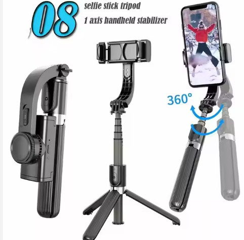 Jmary L08 Okostelefon/ Mobil Gimbal Bluetooth Szelfibot Stabilizátorral