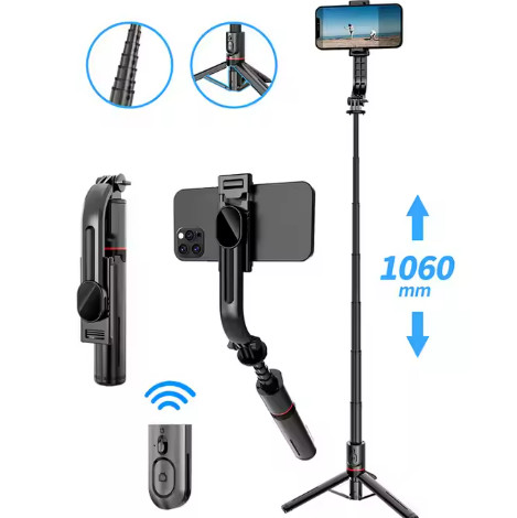 Jmary L12 Professzionális Bluetooth-os Szelfibot és Tripod