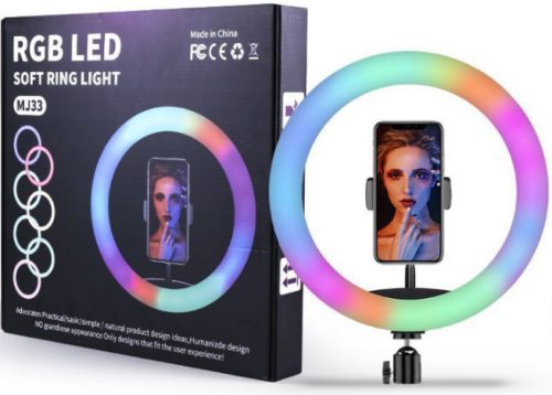 Jmary MJ33RGB RGB LED Körfény, Ringlight 33 cm